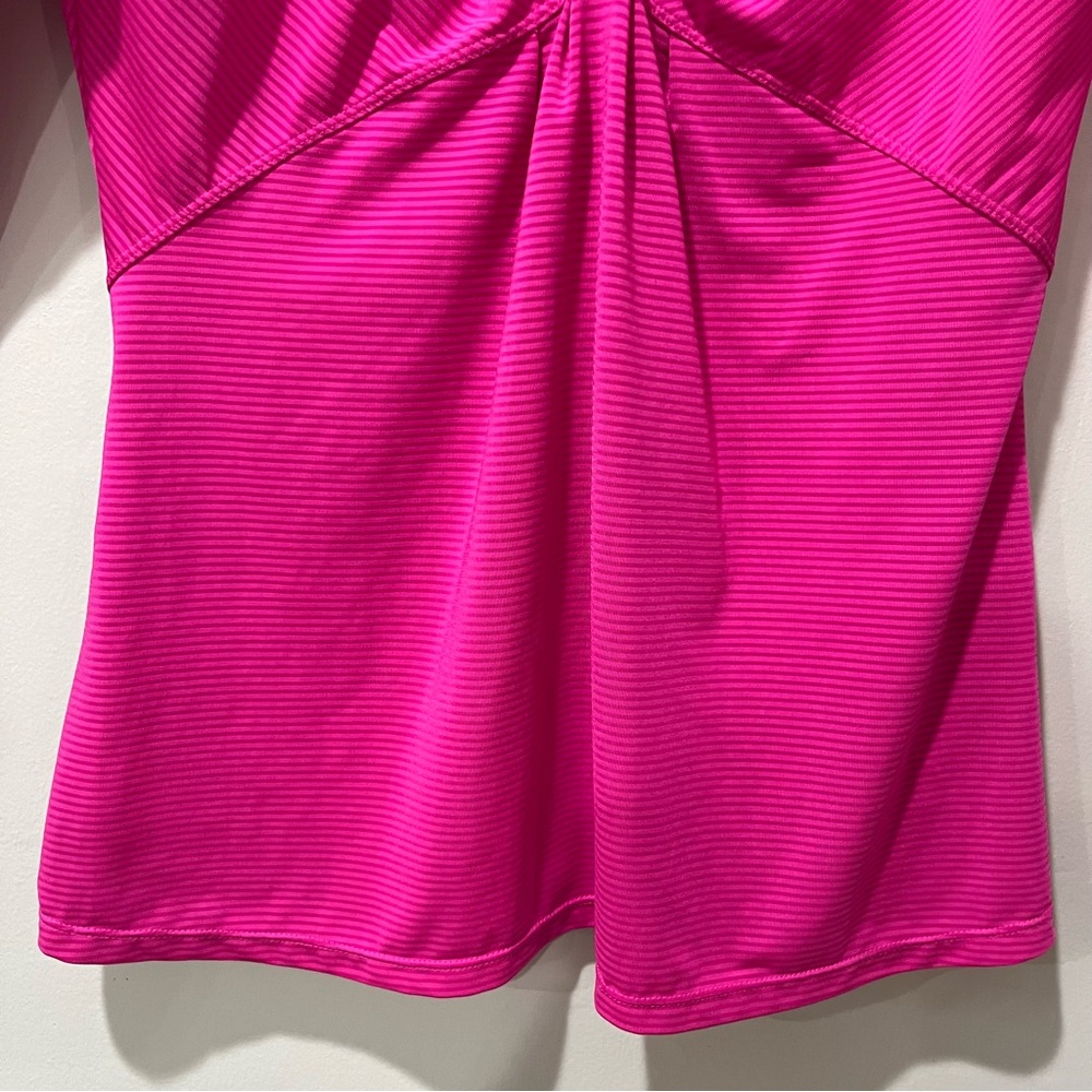 Athleta PUMP IT UP Pink Striped Athletic Long Sleeve Workout Shirt Size Small - Picture 3 of 8